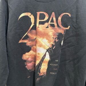 2Pac Graphic Black Men's sweatshirt